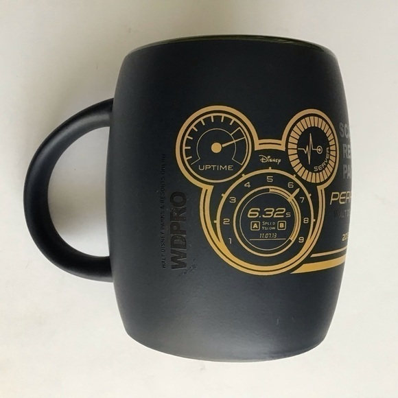 Walt Disney Parks IT Tech Hack Day 2013 Fall Coffee Mug Tea Cup Black Army Green - Picture 6 of 14
